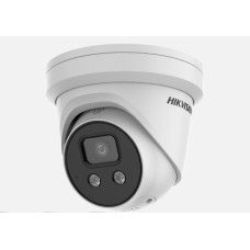 HIKVISION 8MP Turret Network Camera with AcuSense Strobe Light and Audible Warning