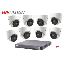 HIKVISION 8 x 8MP Camera 8ch XVR Upgrade Package